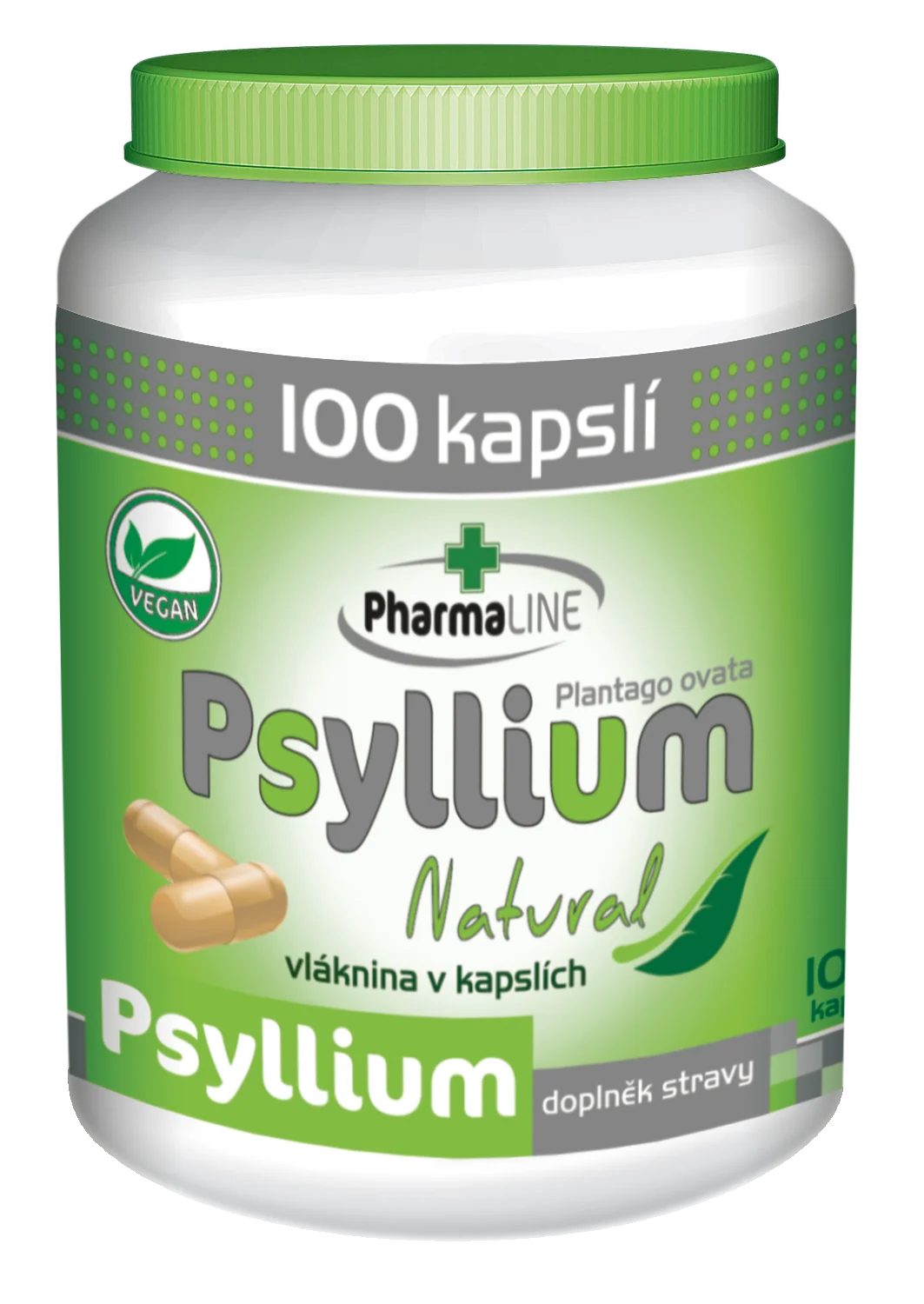 PharmaLINE Psyllium Natural100cps 100 cps