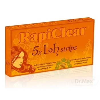 RapiClear 5 x Lh strips 1×5 ks, jednokrokový ovulačný test