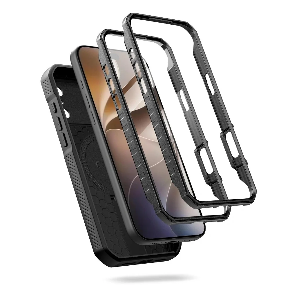 Tech-Protect Kevlar MagSafe kryt na iPhone 17 Pro Max / 18 Pro Max, čierny