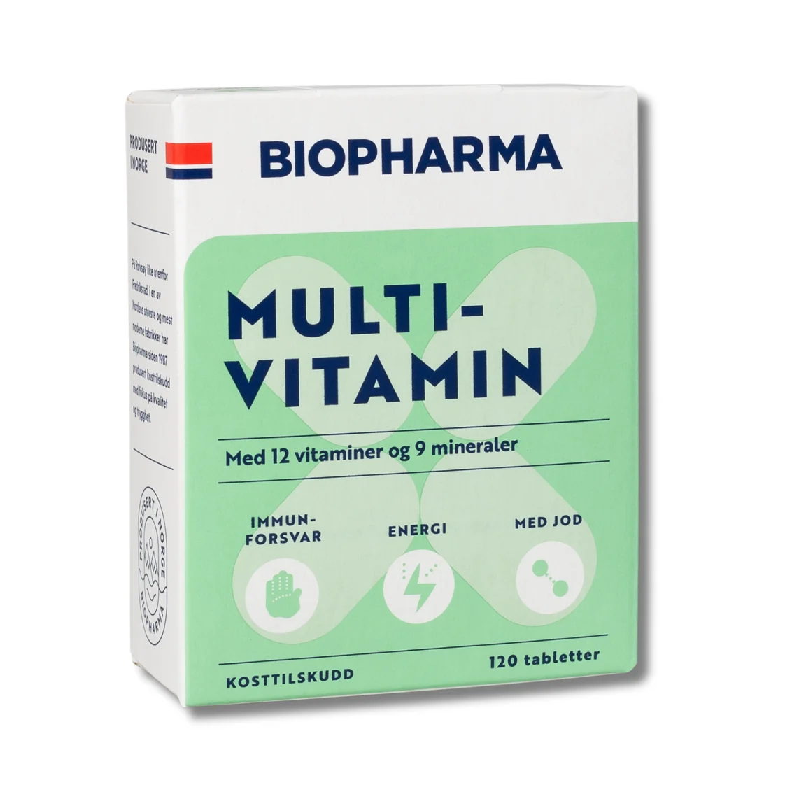 BIOPHARMA Multi-vitamín 120 kapsúl 12 vitamínov a 9 minerálov s jódom