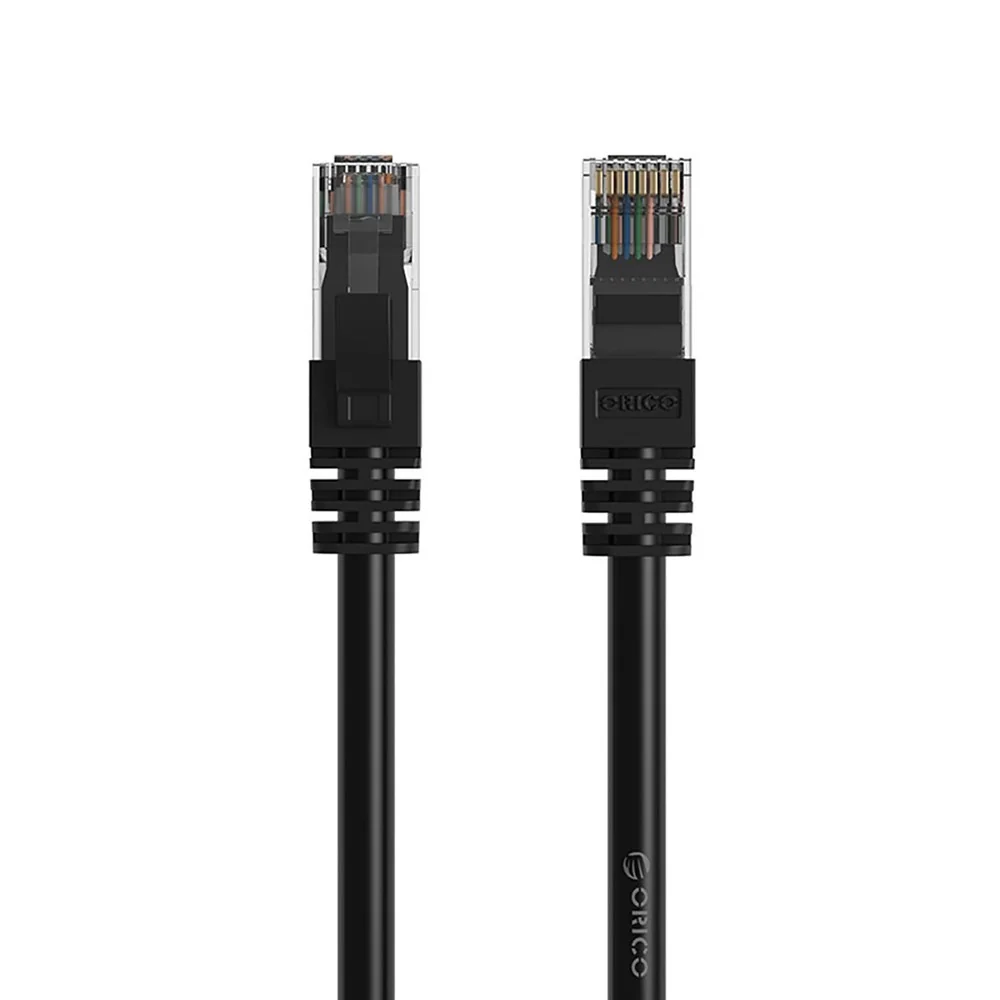 Orico PUG-C6 sieťový kábel LAN CAT6 RJ45 3m, čierny