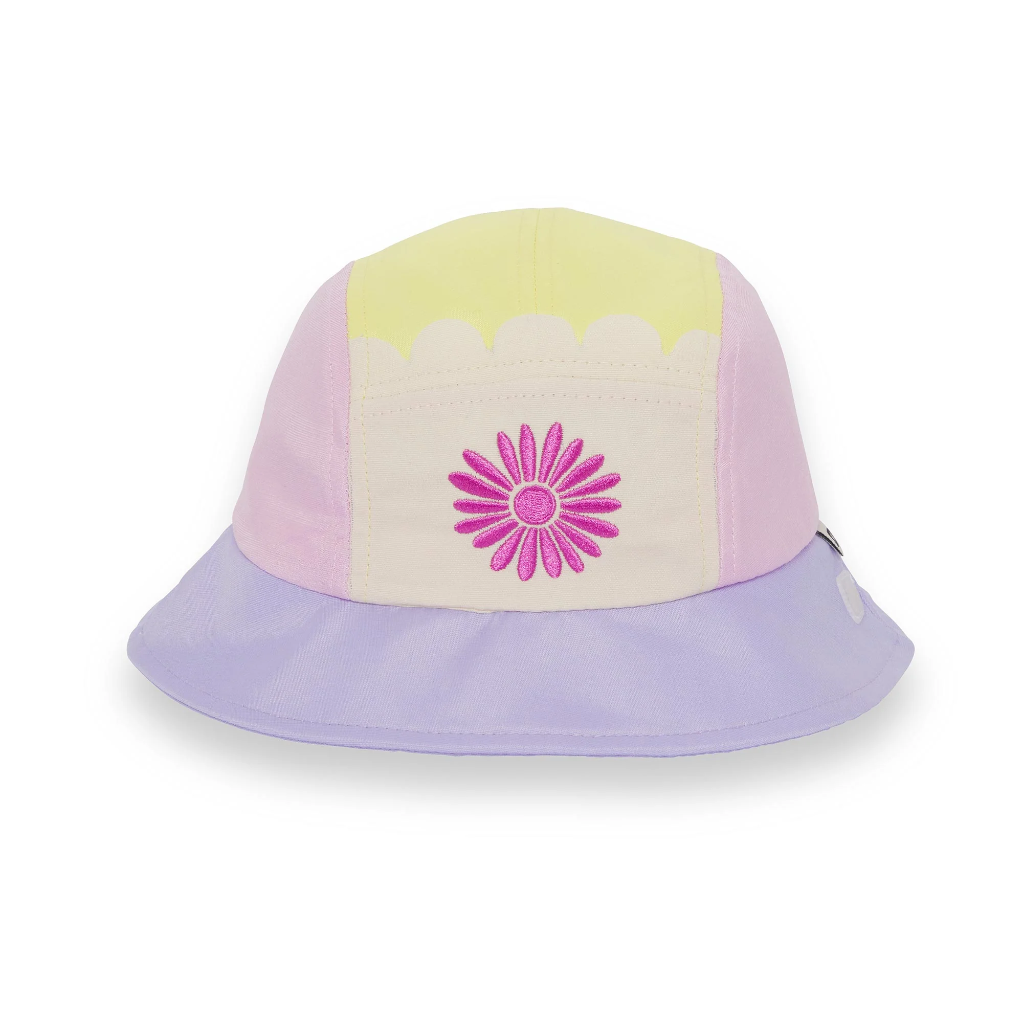 KiETLA FUN FLEUR klobúčik s UV ochranou - Flower Yellow 46 - 49 cm