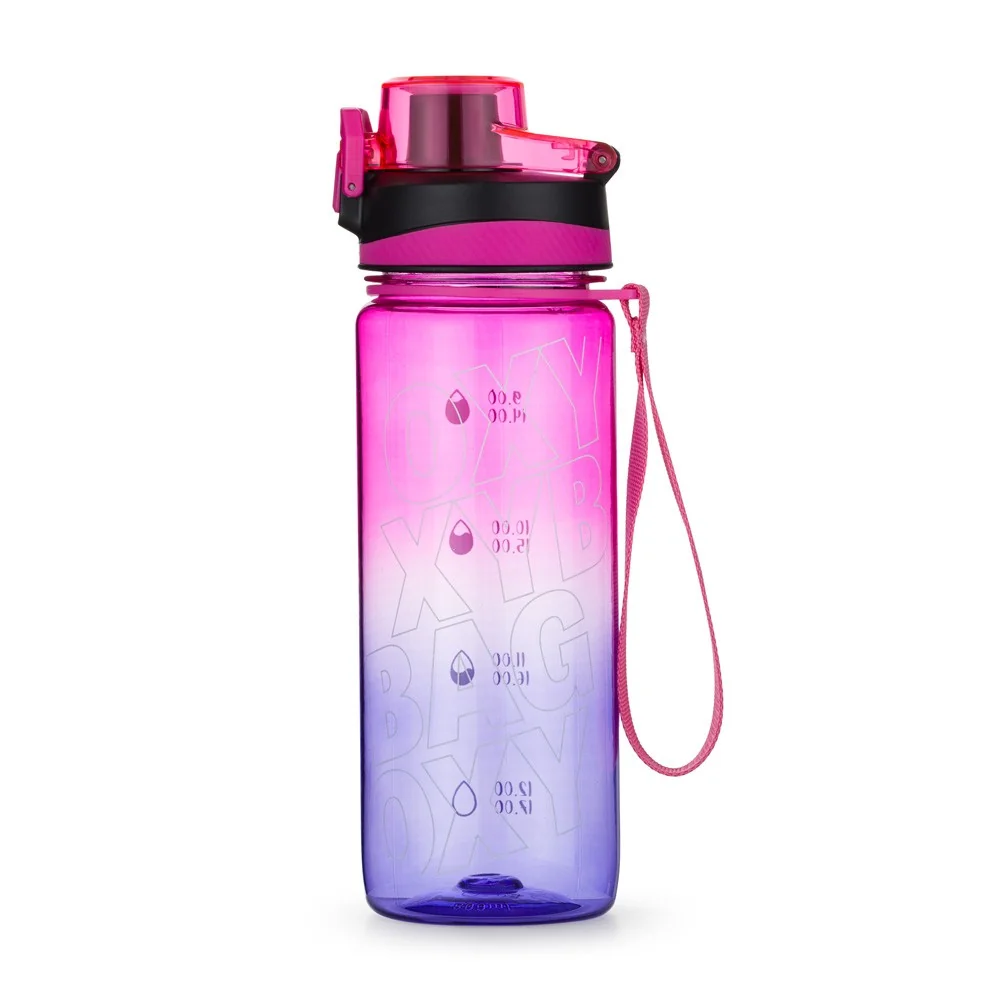 OXY LiFE - fľaša na vodu Ombre Fuchsia, 800 ml 800 ml, fialová