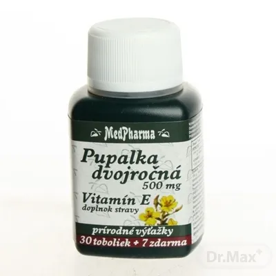 MedPharma PUPALKA DVOJROČNÁ 500MG, VITAMÍN E