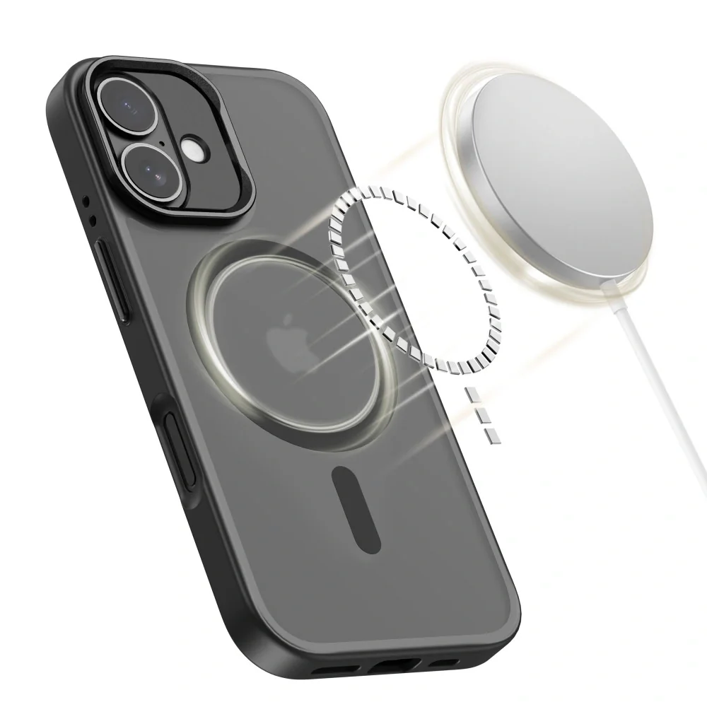 Tech-Protect MagStand MagSafe kryt na iPhone 17, čierny