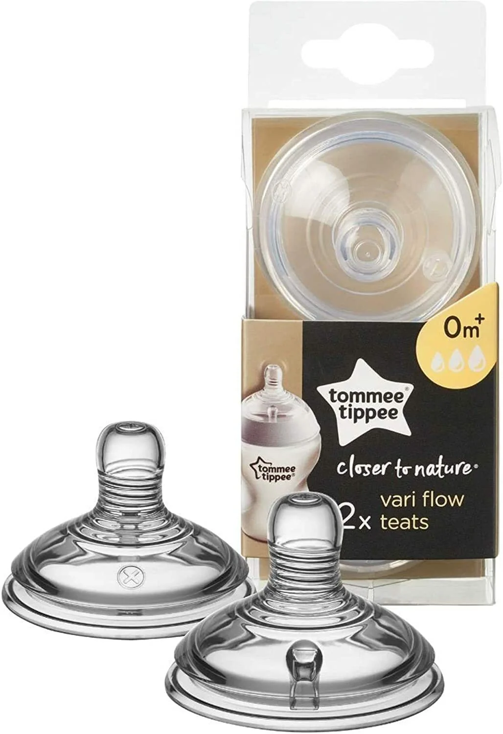 Tommee Tippee Closer to Nature cumlíky Vari Flow 0 m+, 2 ks