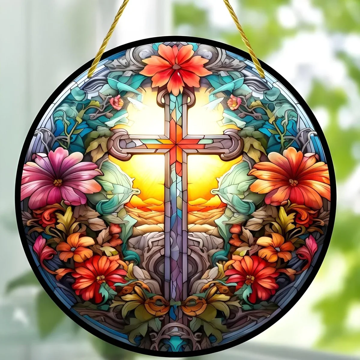 Vitrážový lapač slnka - Cross/Typ6B