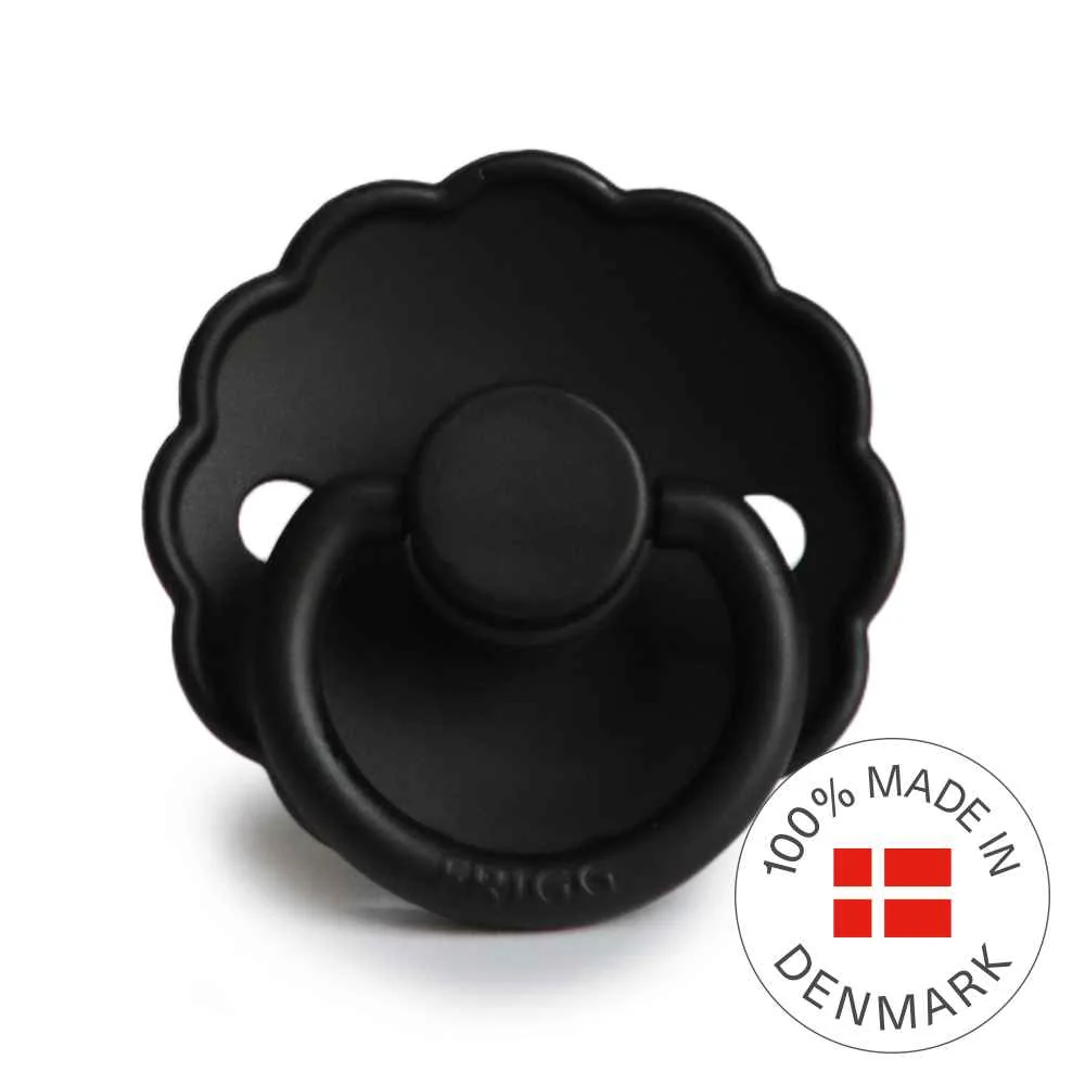FRIGG Daisy silikónový cumlík Jet Black 0-6m 1 ks 1×1 ks, silikónový cumlík