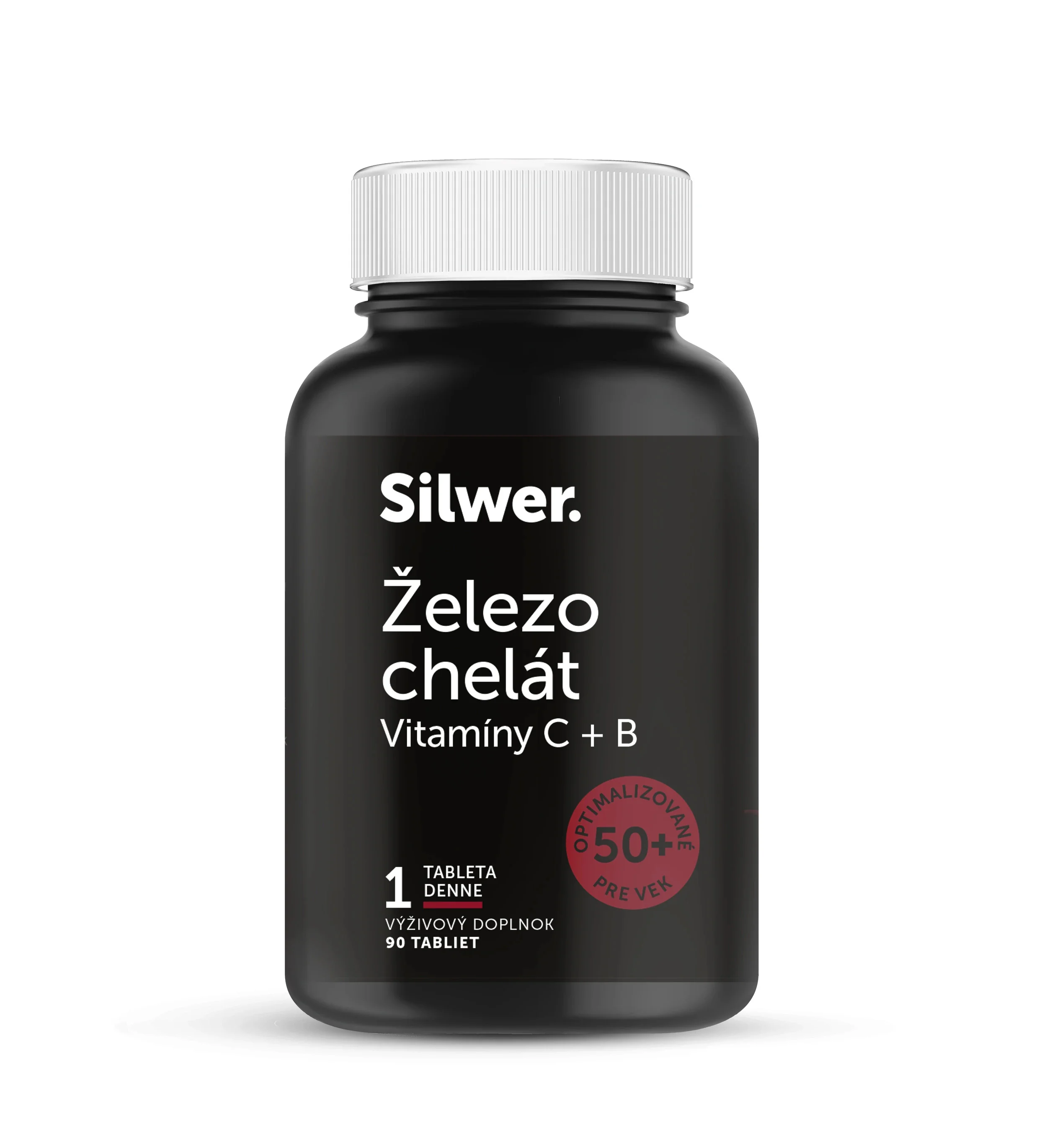 Silwer Železo chelát, vitamíny C+ B 60 tabliet. Okysličenie organizmu, tvorba krvi, energia.