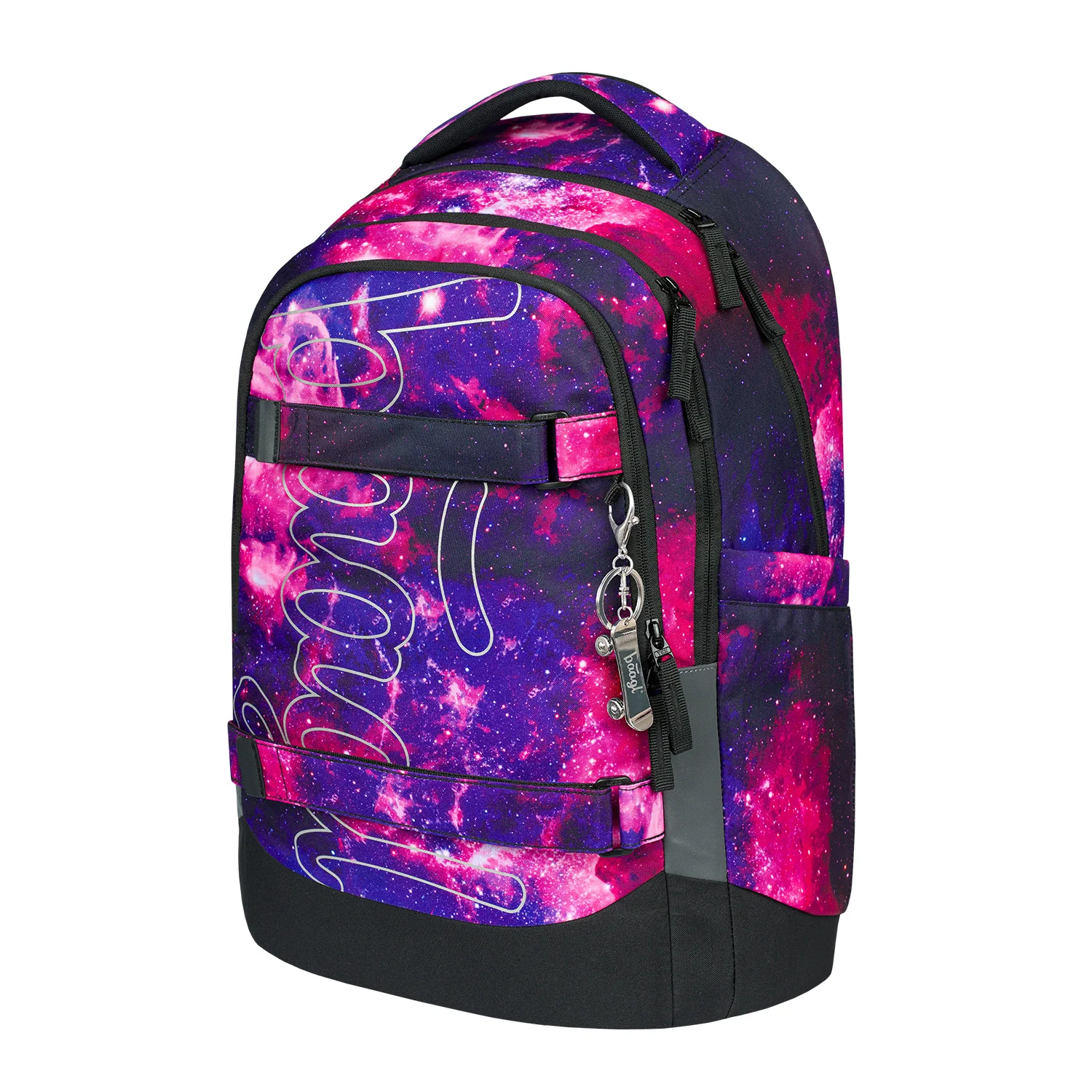 Baagl školský batoh Skate Max Galaxy reflexné prvky