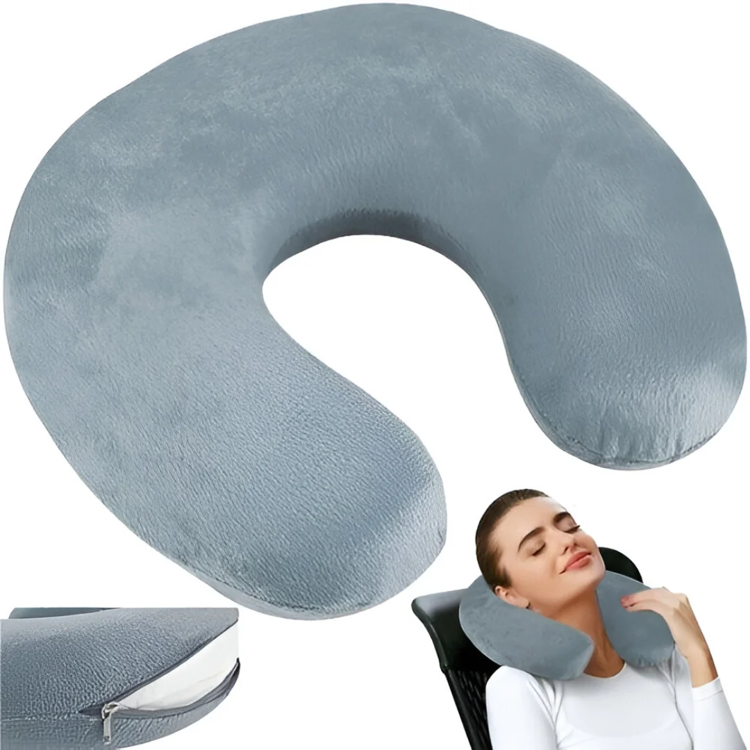 MG Travel Pillow cestovný vankúš, sivý