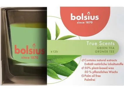 Bolsius Aromatic 2.0 Sklo 80x50mm Green Tea, vonná svíčka