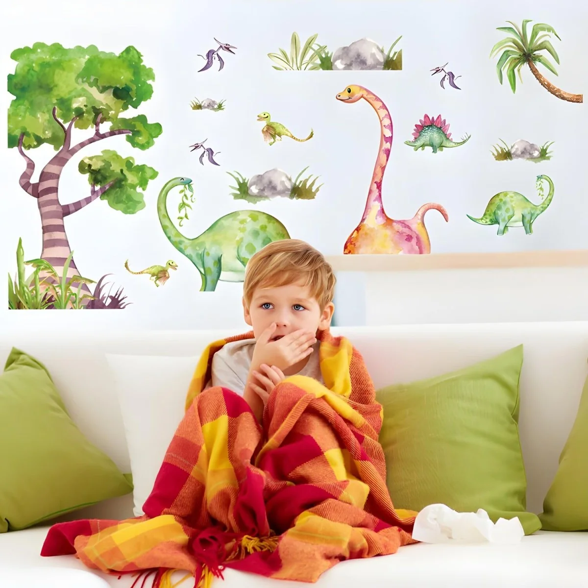 Samolepiaca tapeta s dinosaurami pre deti 61 x 126 cm, PVC