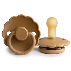 FRIGG Daisy kaučuk cumlík Cappuccino, +6m 1×1 ks, cumlík