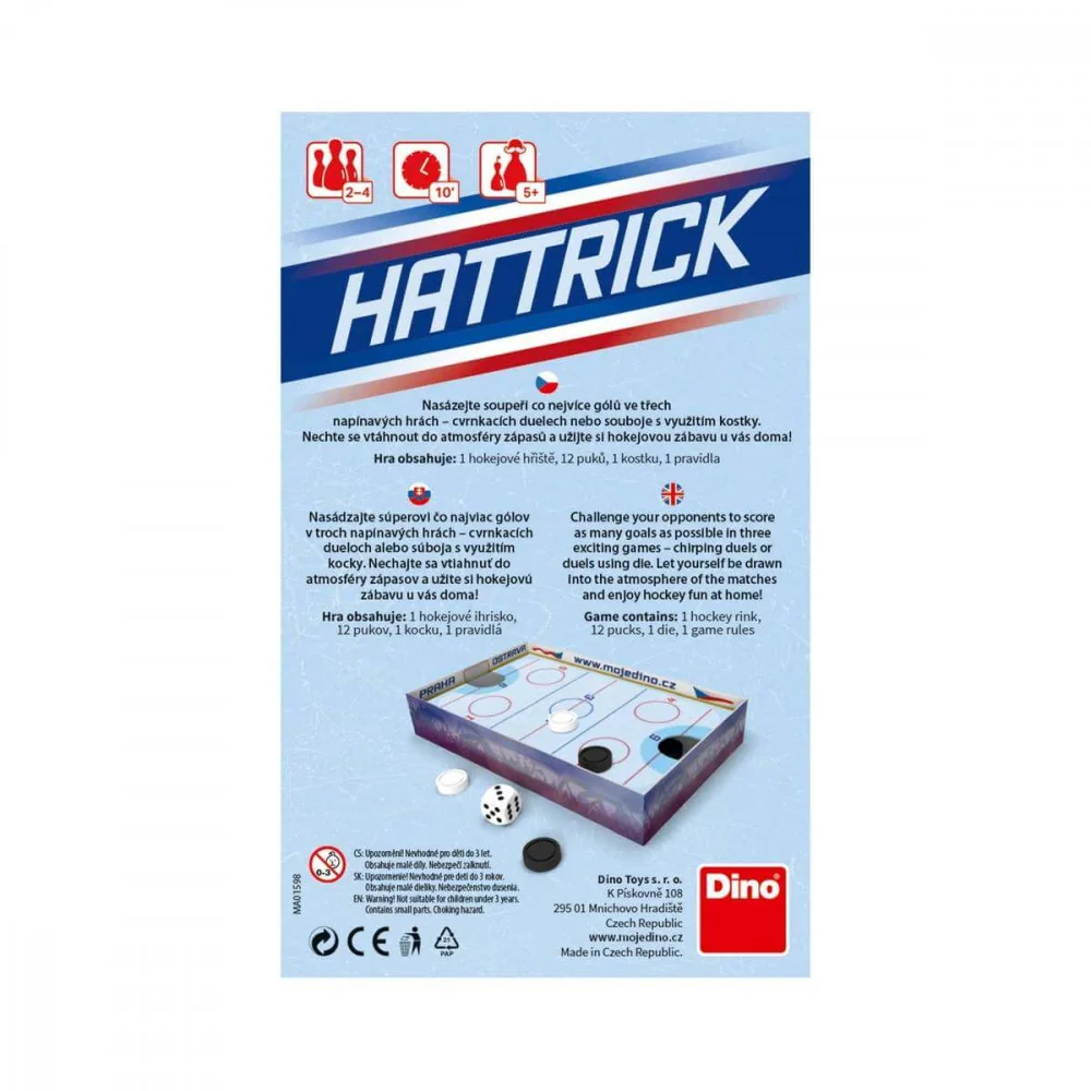 Cestovná spoločenská hra Hattrick-DINOTOYS