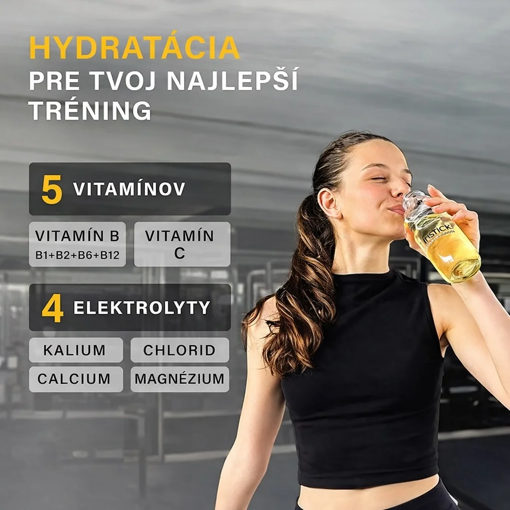 Sport Active Mix – elektrolyty bez cukru 48 sickov na prípravu 24 lit nápoja bez cukru s vitamínmi a elektrolitmi