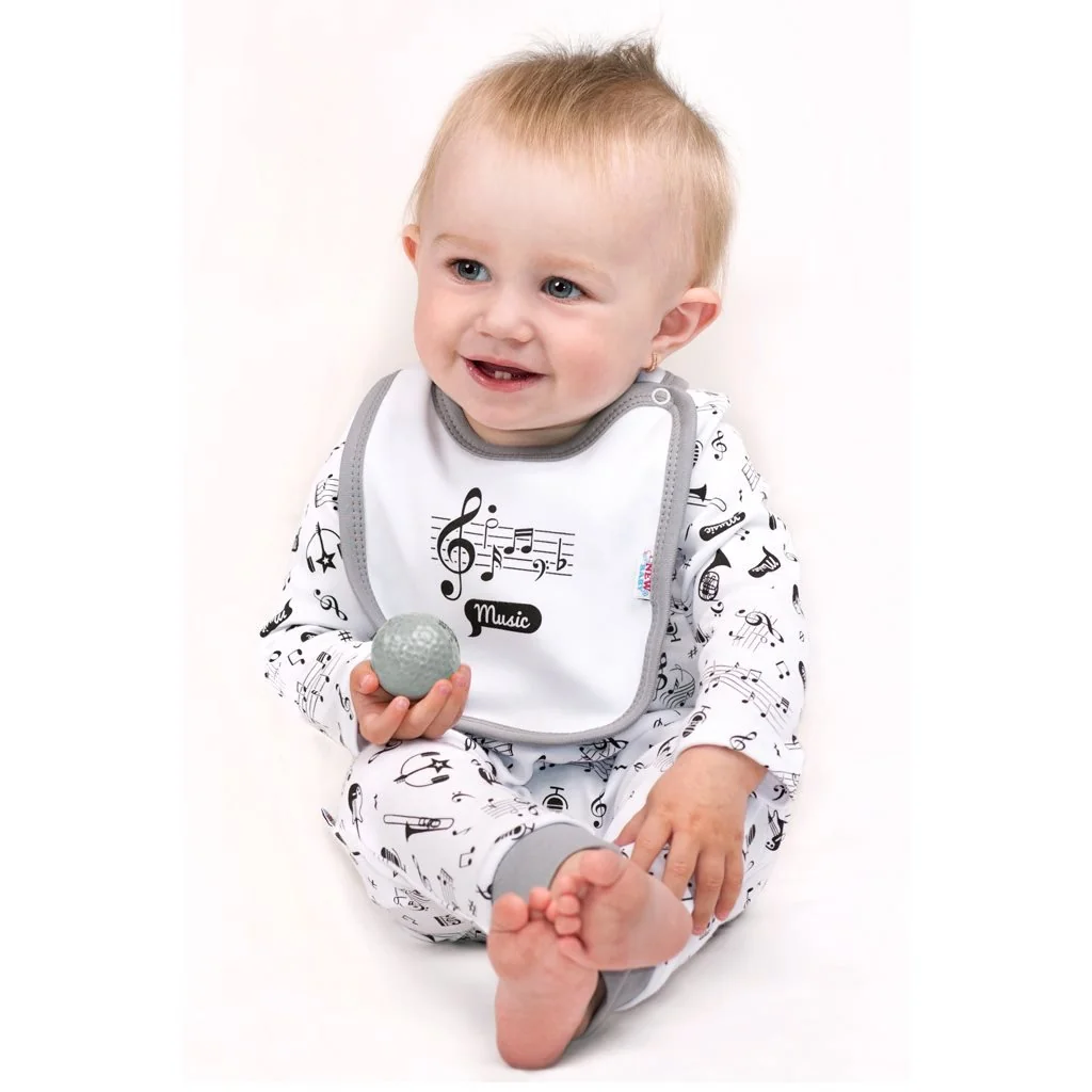 Dojčenské body  s  modro-tyrkysovým lemom, vel. 68 (4-6m) 