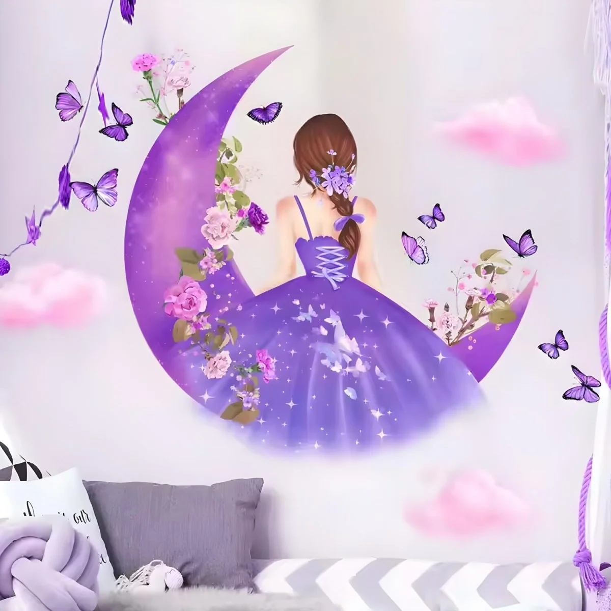 Samolepka na stenu/Tapeta Moon Girl