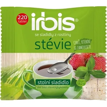 Irbis stévia 1×220 tbl (stolové sladidlo na báze glykozidov steviolu) náhradné balenie