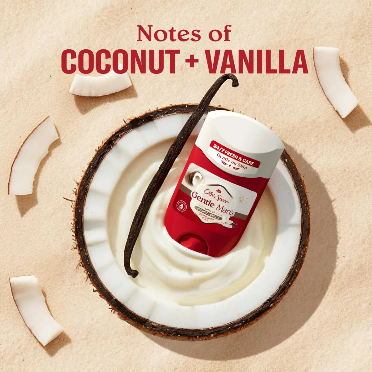 Old Spice Gentle Man's Kokos + Vanilka tuhý dezodorant 50 ml