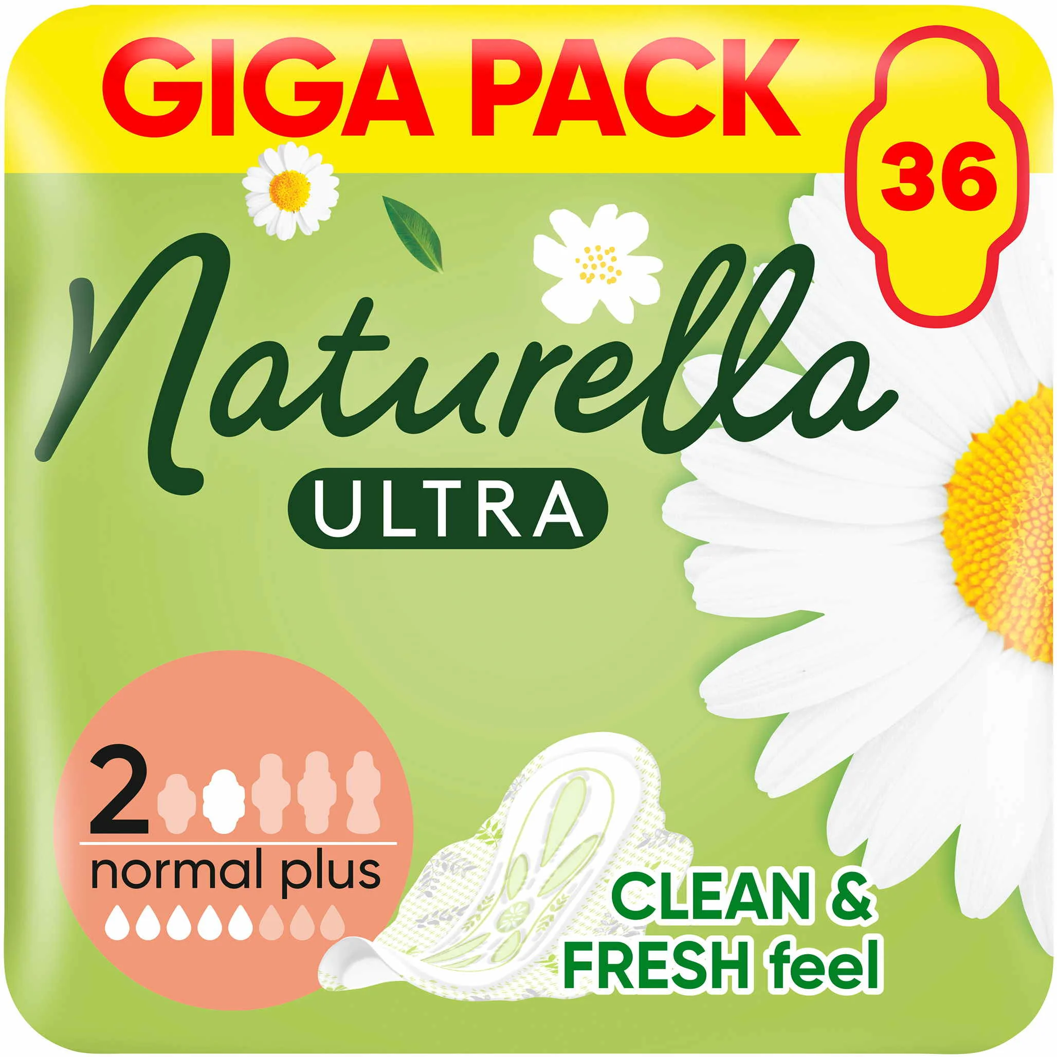 Naturella Ultra Normal Plus vložky s krídelkami 36ks, veľkosť 2 36 ks