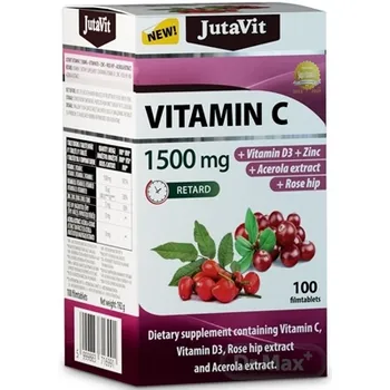 JutaVit Vitamín C 1500 mg 1×100 tbl, doplnok výživy