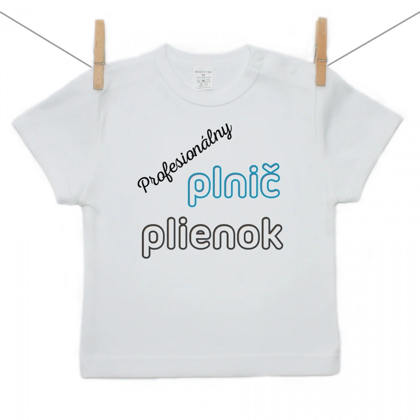 Boodyy Tričko s krátkym rukávom Profesionálny plnič plienok Veľkosť: 98