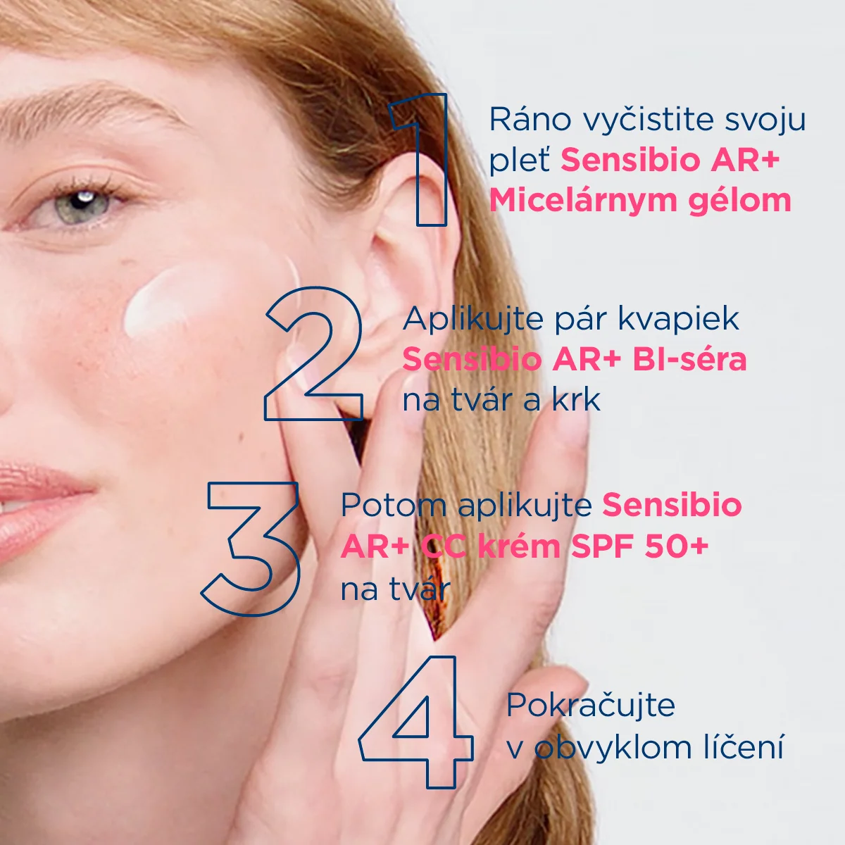 BIODERMA Sensibio AR+ CC krém SPF 50+ 40 ml