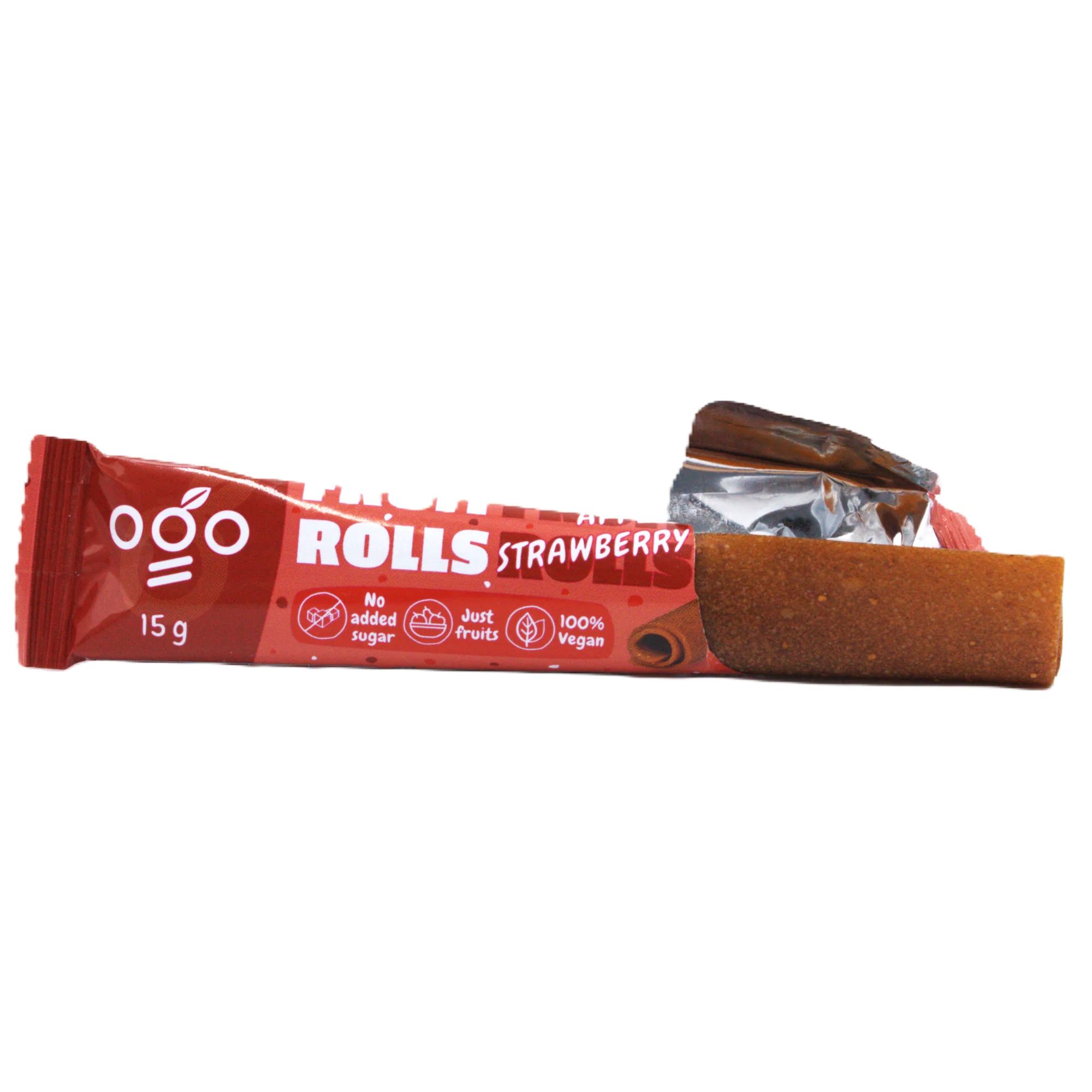 OGO ovocná trubička jablko-jahoda 1×15 g, ovocná trubička