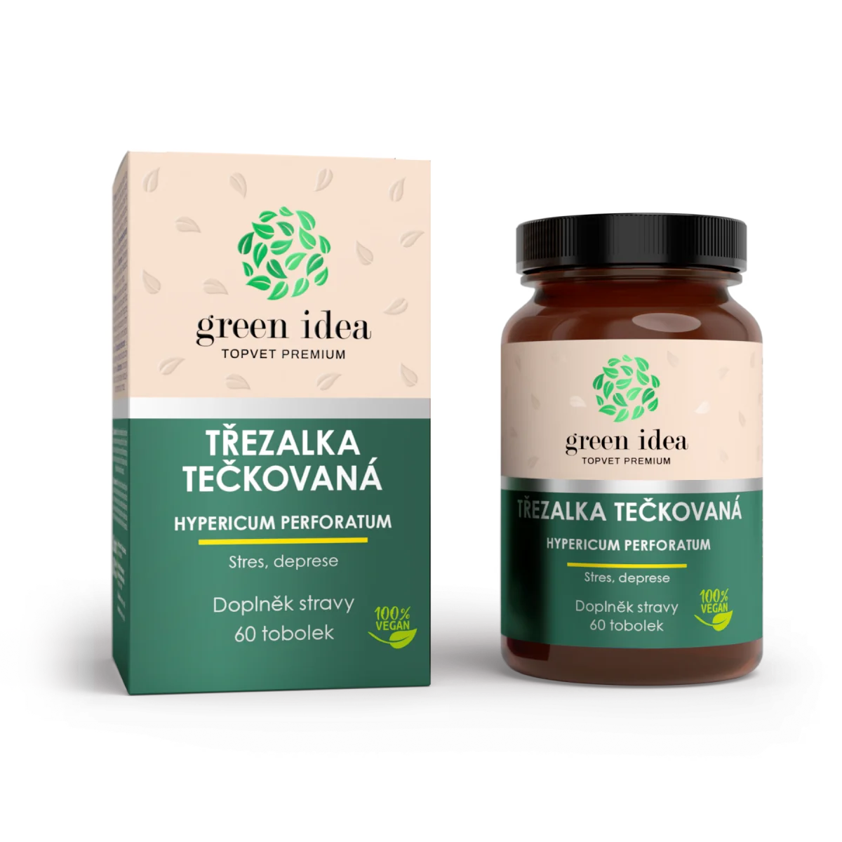 Ľubovník bodkovaný – bylinný extrakt – 60 kapsúl – Green idea