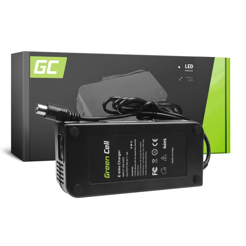 Green Cell ACEBIKE18 nabíjačka pre elektrobicykle 29,4V 4A (RCA)