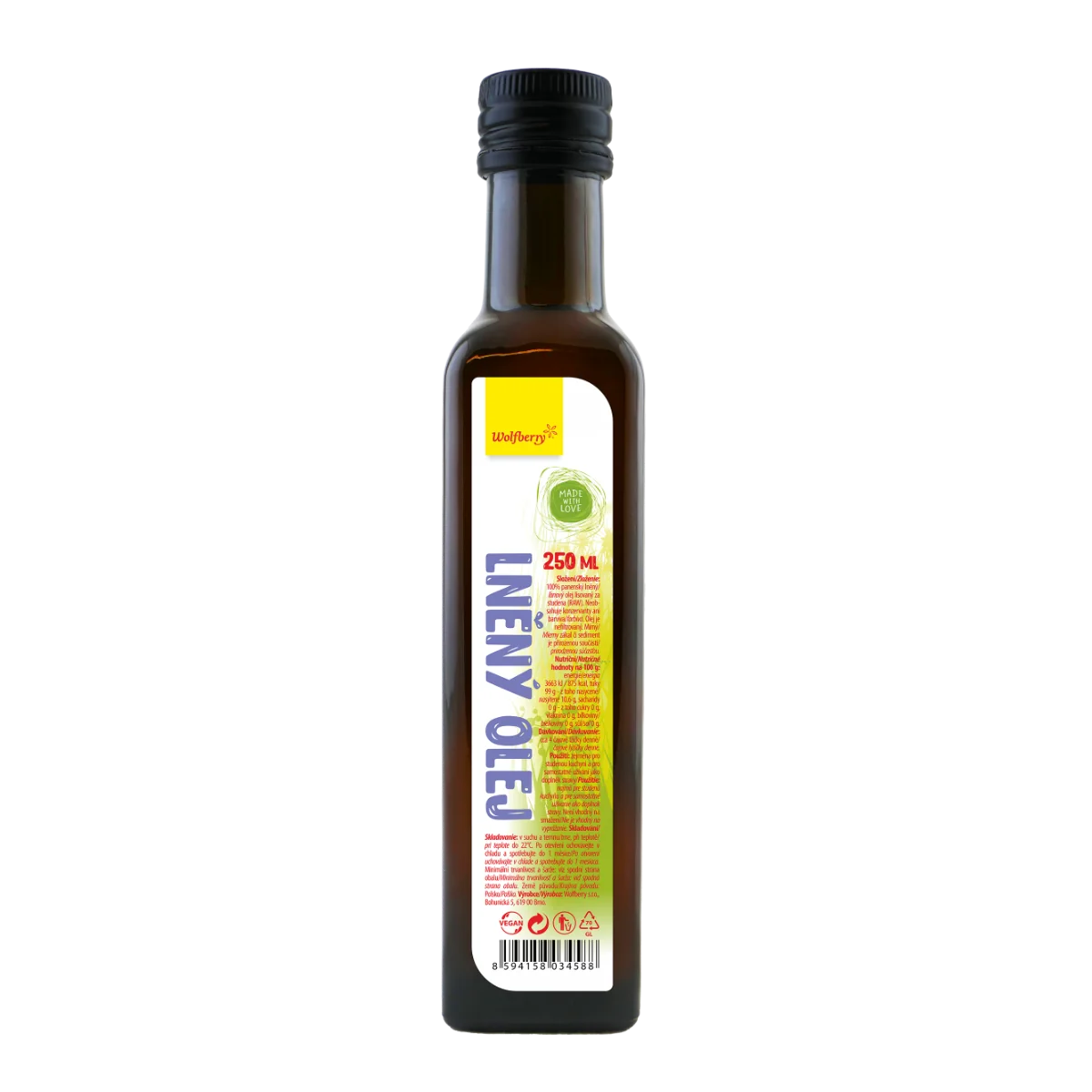 Wolfberry Ľanový olej 250 ml