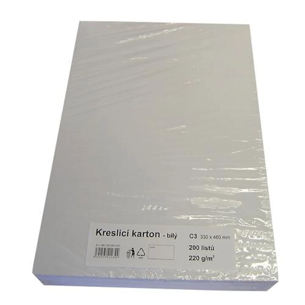 Kresliaci kartón C3, 330 x 460 mm, 220 g 200 listov