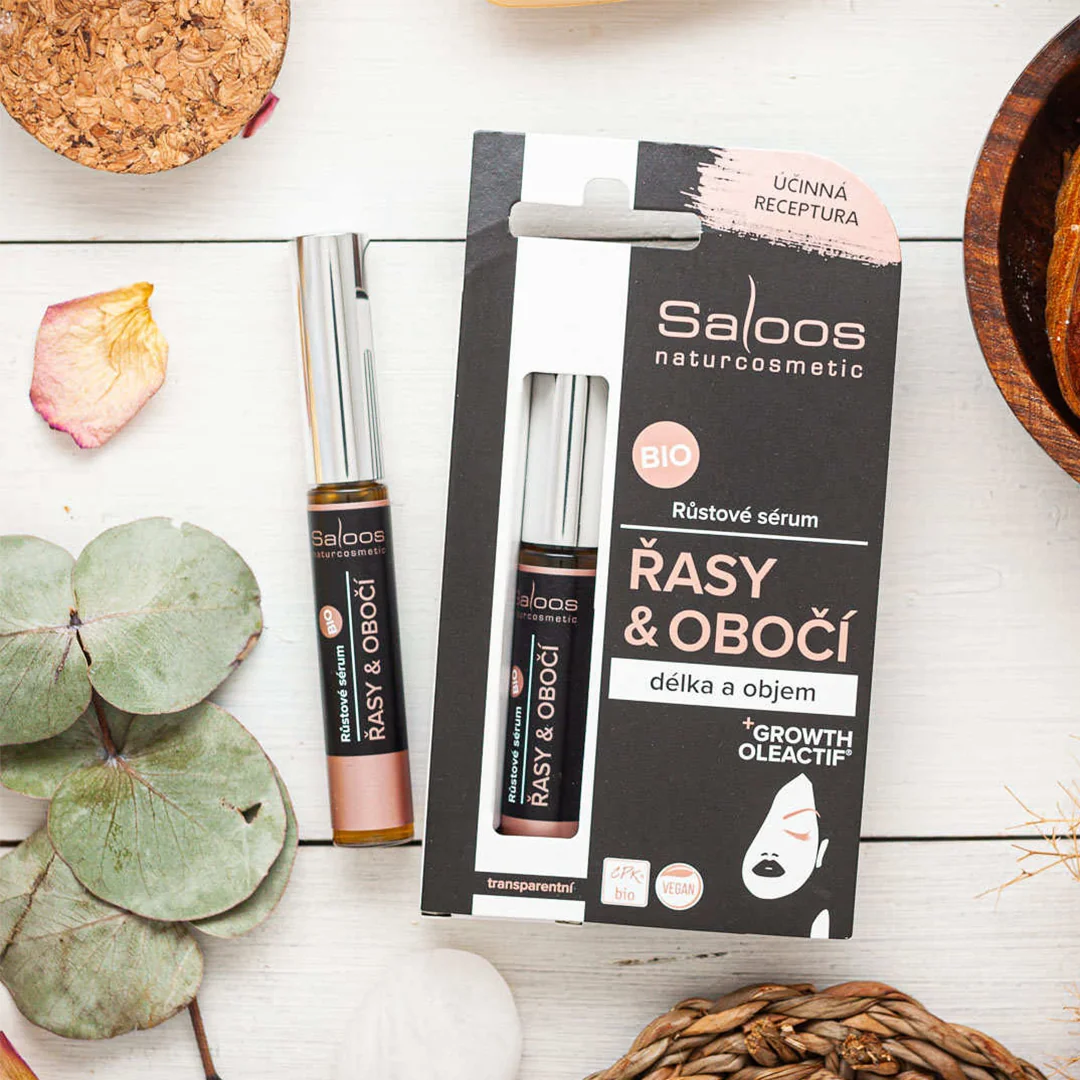 SALOOS Bio rastové sérum na riasy a obočie 1×7 ml, rastové sérum na riasy a obočie