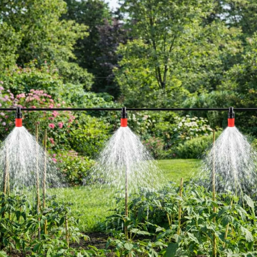 MG Gardenix záhradný zavlažovač s vodnou clonou 25m, čierny / zelený