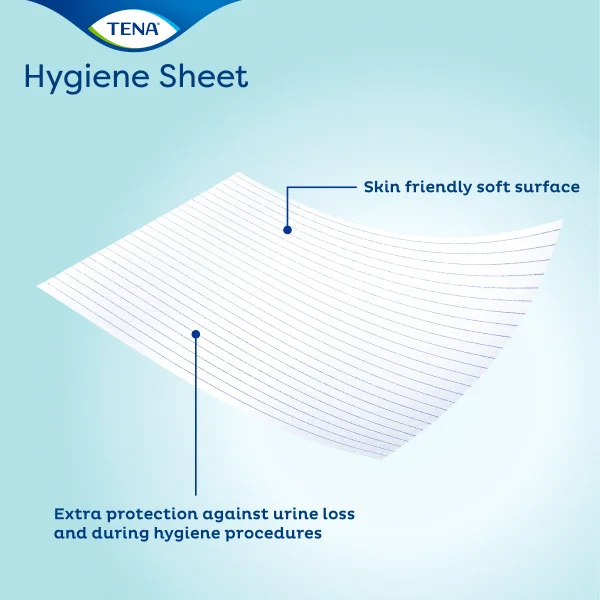 TENA Hygiene Sheet 175x80cm 1×100 ks, jednorazová hygienická plachta na posteľ