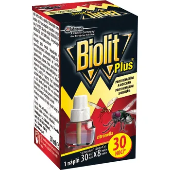 Biolit Plus - 30 nocí na komáre a muchy 1×1 ks, náhradná náplň