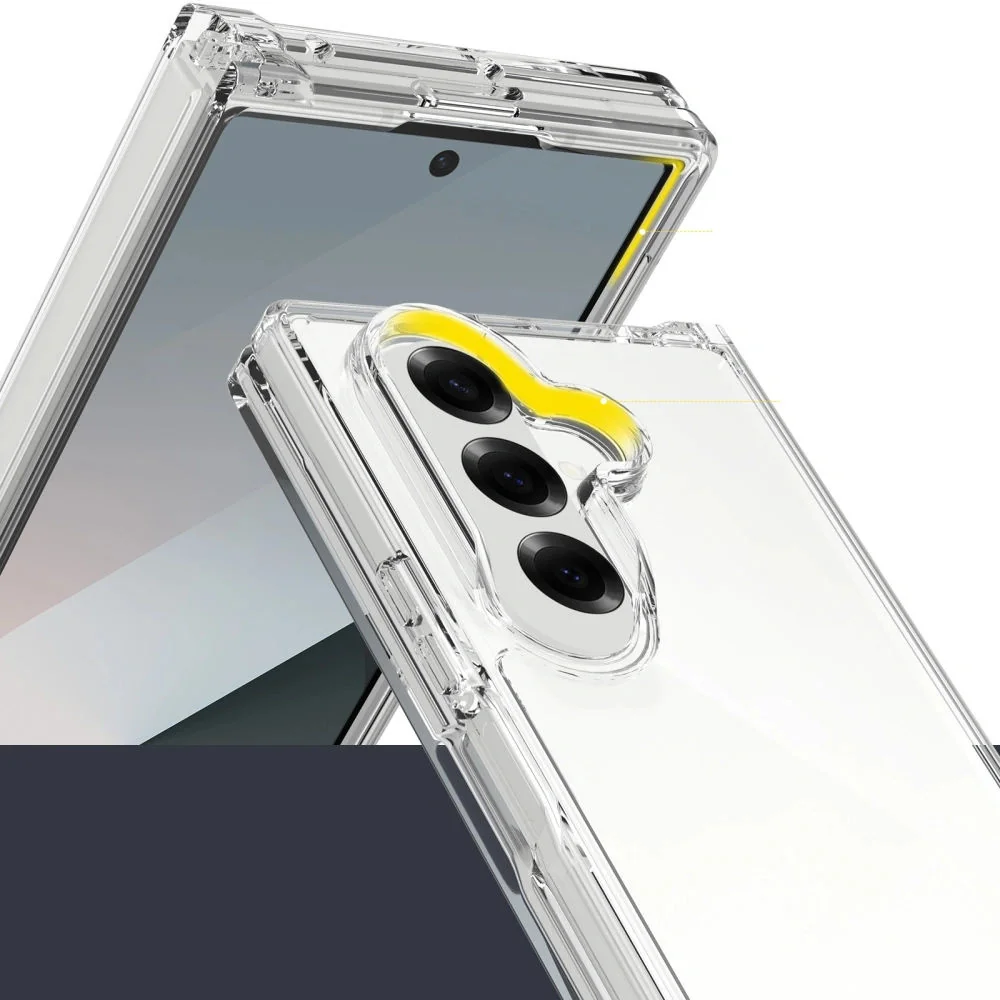 Tech-Protect Flexair Hybrid kryt na Samsung Galaxy Z Fold 7, priesvitný Transparentná