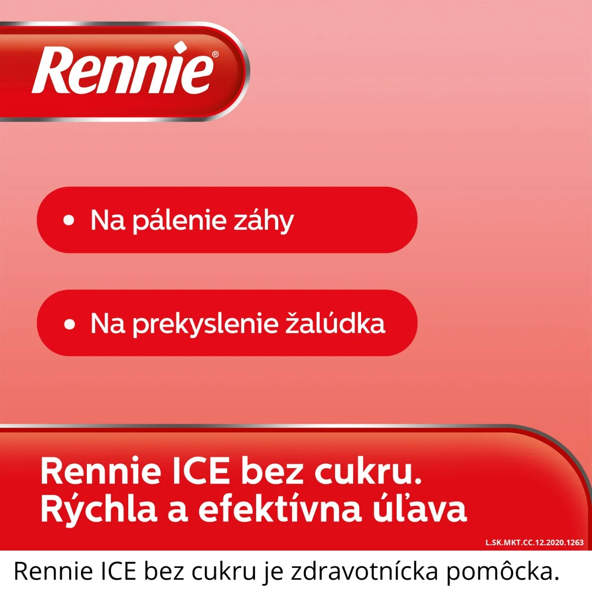 Rennie ICE bez cukru, žuvacie tablety 1×24 tbl, žuvacie tablety