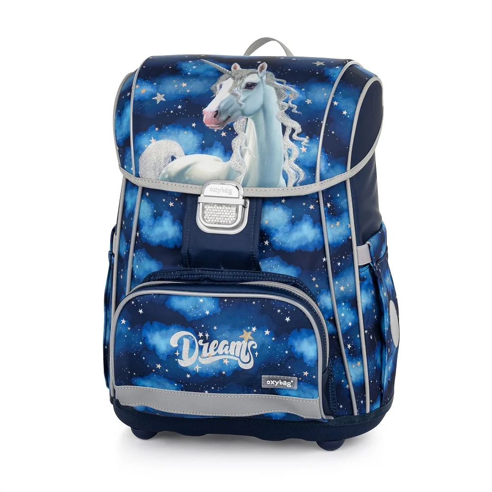 Školský batoh PREMIUM Unicorn 1 anatomický, modrý