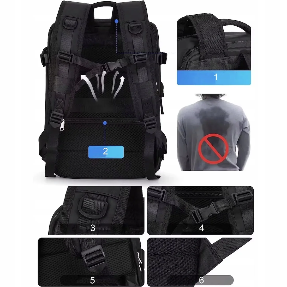 MG Transfer cestovný batoh 25l, čierny