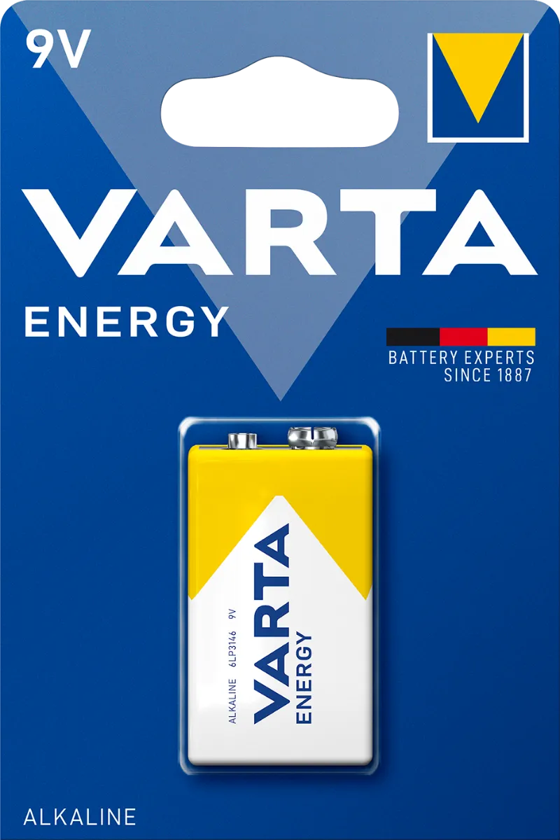 Varta Energy 1 9V 1×1 ks, alkalická baterka