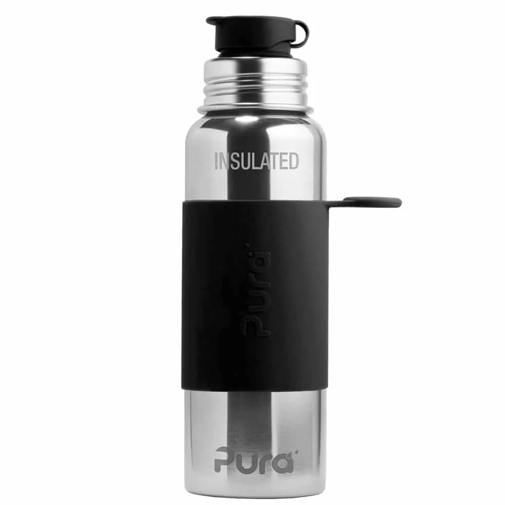 Pura TERMO fľaša so športovým uzáverom 650ml - čierna