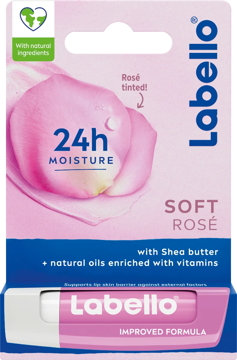 Labello SOFT ROSÉ 1×4,8 g, balzam na pery