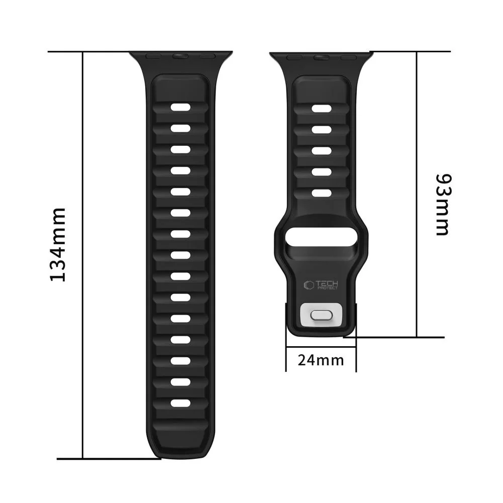 Tech-Protect Iconband Line remienok na Apple Watch 44/45/46/49mm, black/navy k/navy