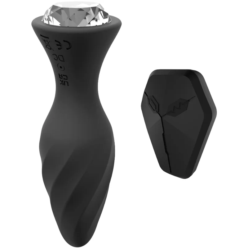 Vibračný análny kolík Diamond Vibe s ovládaním (12,3 cm)