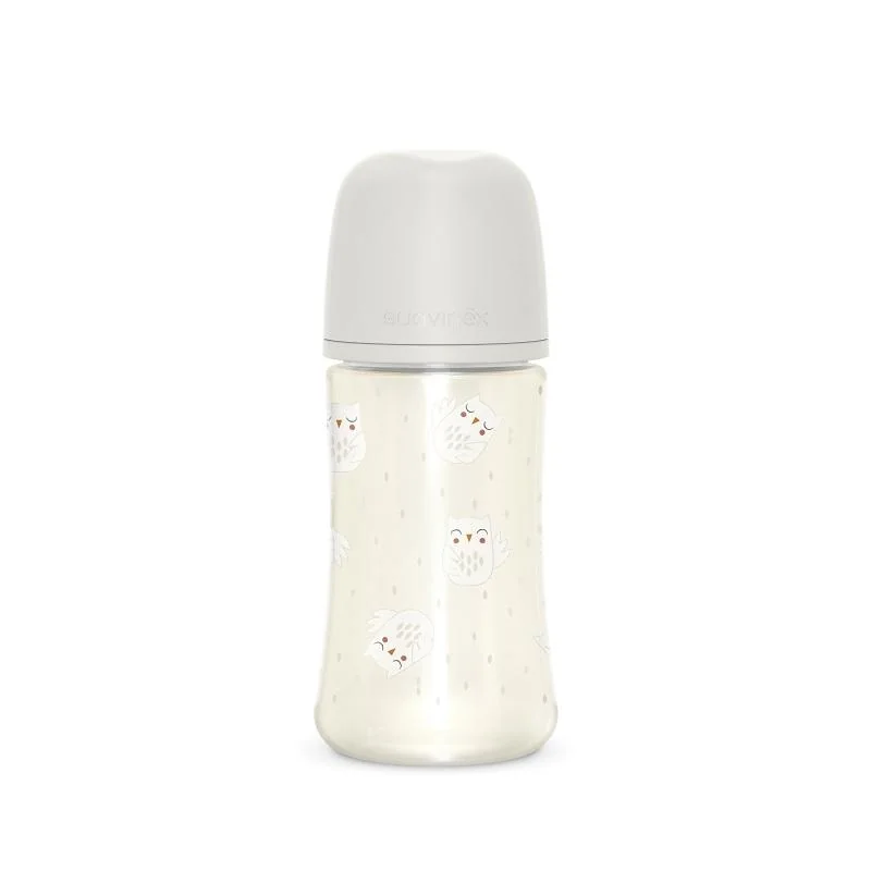 SUAVINEX | Fľaša BONHOMIA 270 ml fyziologická SX PRO +3 MF - biela 1×270 ml, detská fľaša