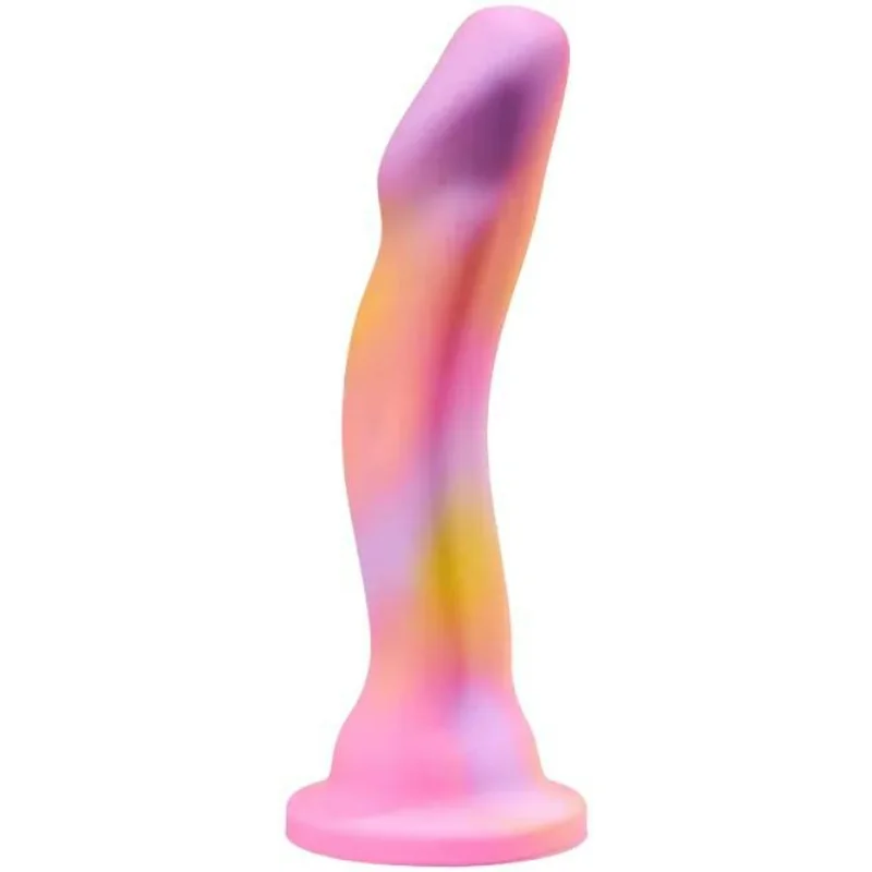 Silikónové dildo s prísavkou Sun's Out Pink 19,5 cm