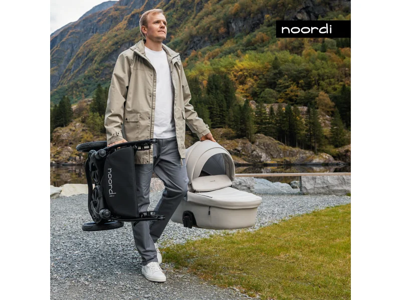 NOORDI Kočík kombinovaný Fjordi 2022 2v1 Black 1×1 ks