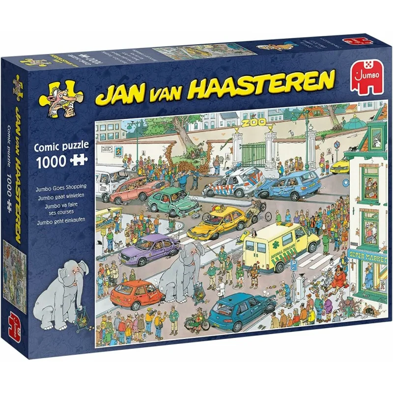Jumbo Jan van Haasteren Puzzle Jumbo Goes Shopping 1000 dielikov
